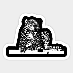 Leopard print design Sticker